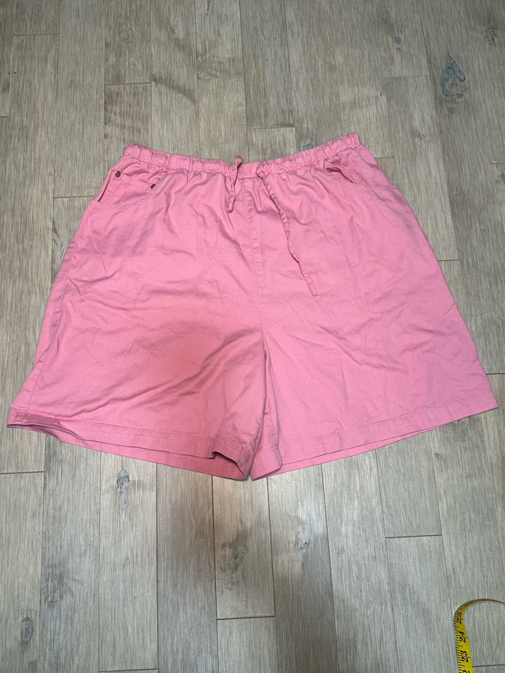 Tradition Cotton Pink Elastic-Waist Bermuda Shorts Size XXL
